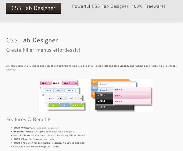 OverZone CSS Tab Designer