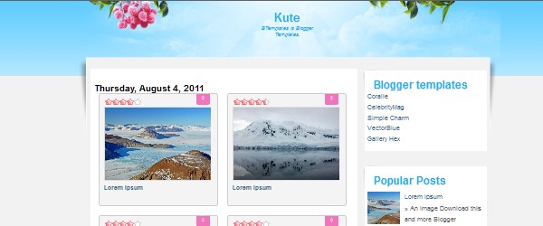13 Magnificent Free Blogger Gallery based Templates-kute
