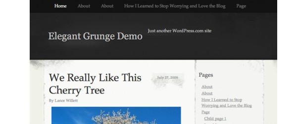 Free Grunge Style WordPress Themes-elegentgrunge