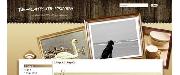 Free Grunge Style WordPress Themes-photoframe