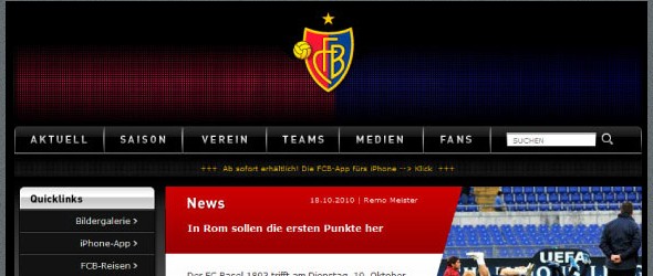 football club websites for inspiration-fcbasel