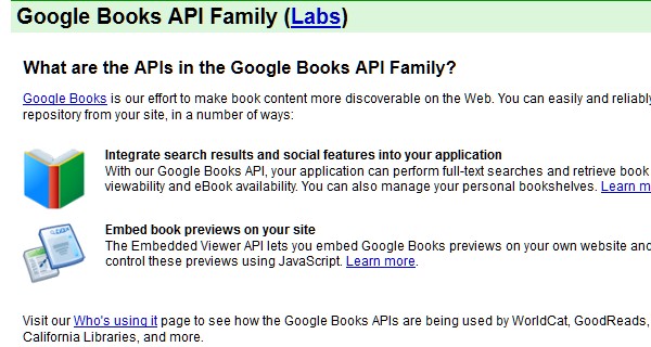  Useful APIs For Web Designers And Developers-googlebooks
