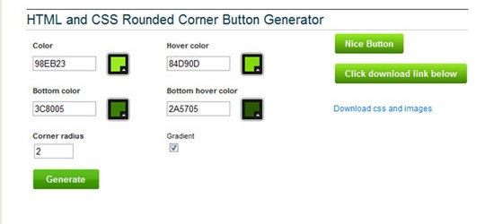 Free Online Button Maker Tools-cssroundedcorner