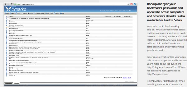 Google Chrome Extensions in 2011-xmarksbookmark
