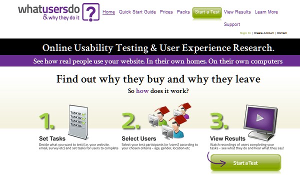 Web Usability Testing Tool-whatusersdo